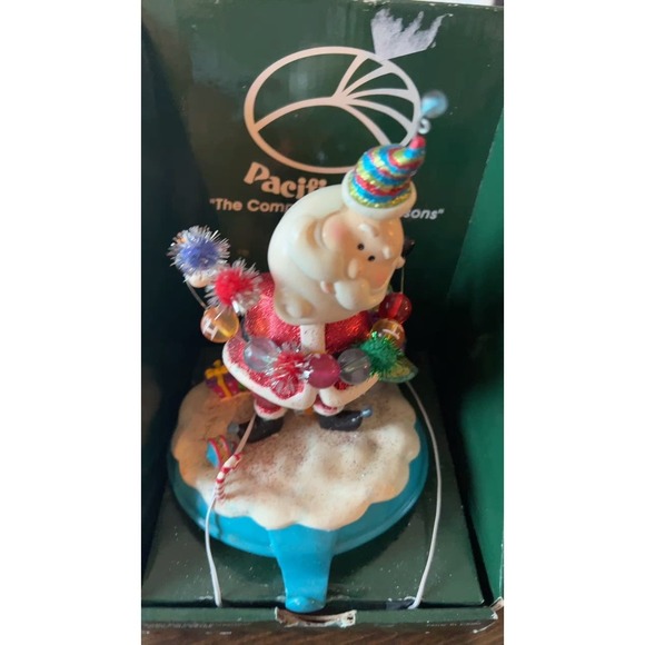 Vintage Bobble Santa Clause Stocking Hanger - Picture 4 of 4